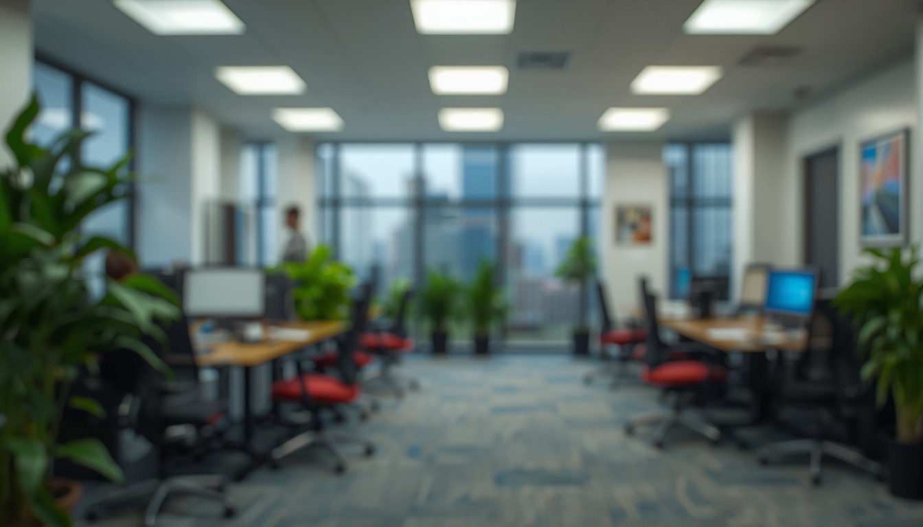 lucid origin create an image which looks like a blurry export office in the background 0